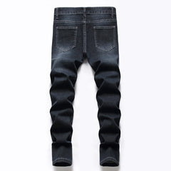 Men's ripped black jeans