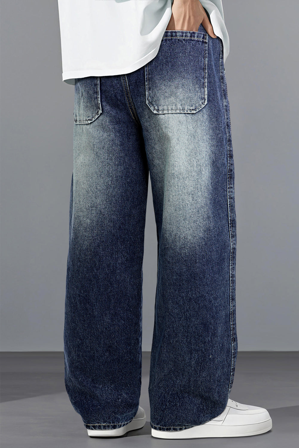 Men's Baggy Jean - Dark Blue