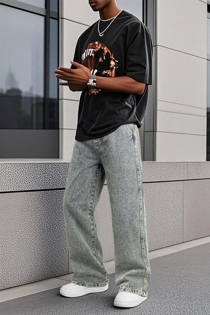 Men's Baggy Jean - Retro Blue