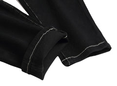 Men's straight leg black jeans