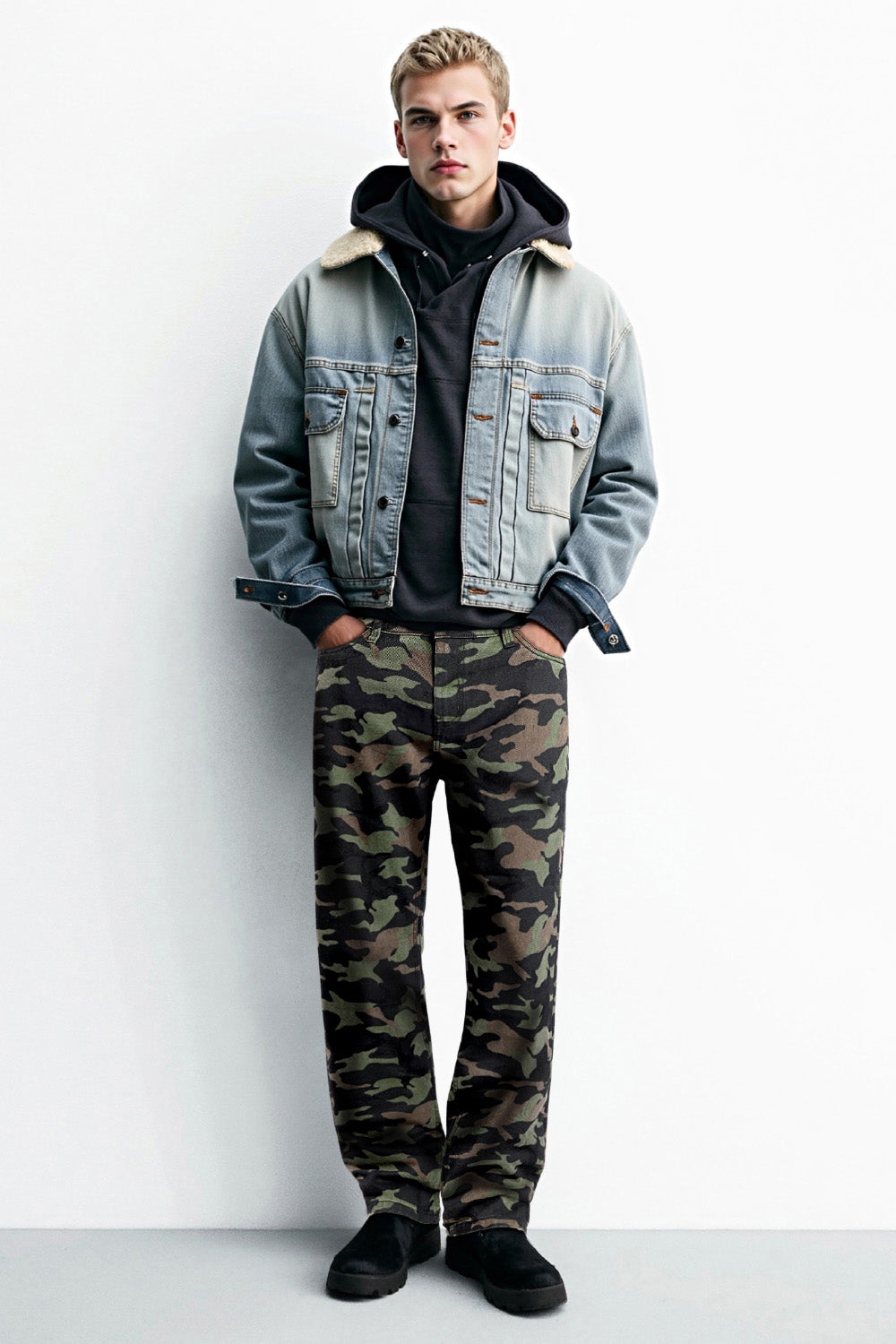 Men Relaxed Fit Jean - Camouflage