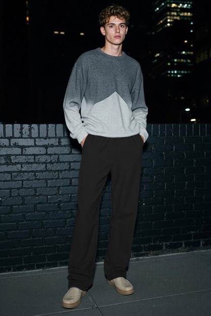 Mens Loose Casual Pant - Black