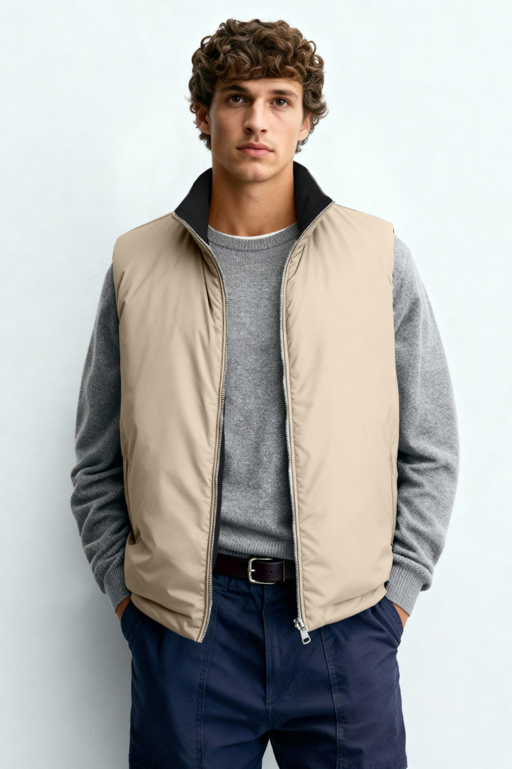 Men's Reversible Vest - Black