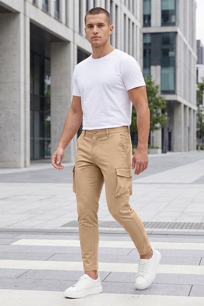 Match Pantalon cargo Wild camouflage pour homme-Rouge