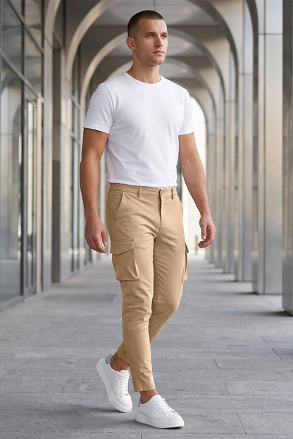 Match Pantalon cargo Wild camouflage pour homme-Rouge