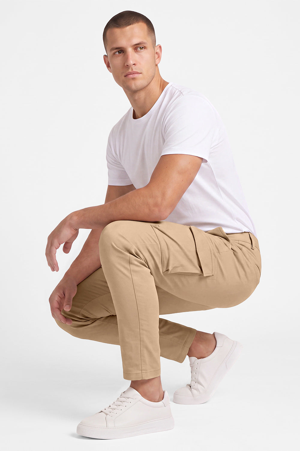 Match Pantalon cargo Wild camouflage pour homme-Rouge