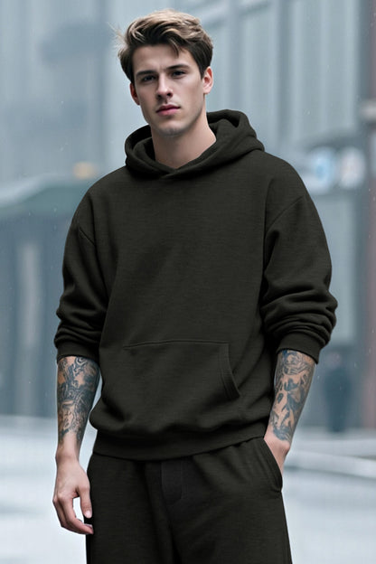 Herren-Pullover-Hoodie in Schwarz