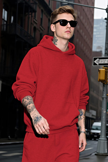 Sudadera con capucha para hombre - Roja