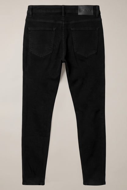 Zerrissene schwarze Sculpt-Skinny-Jeans für Herren