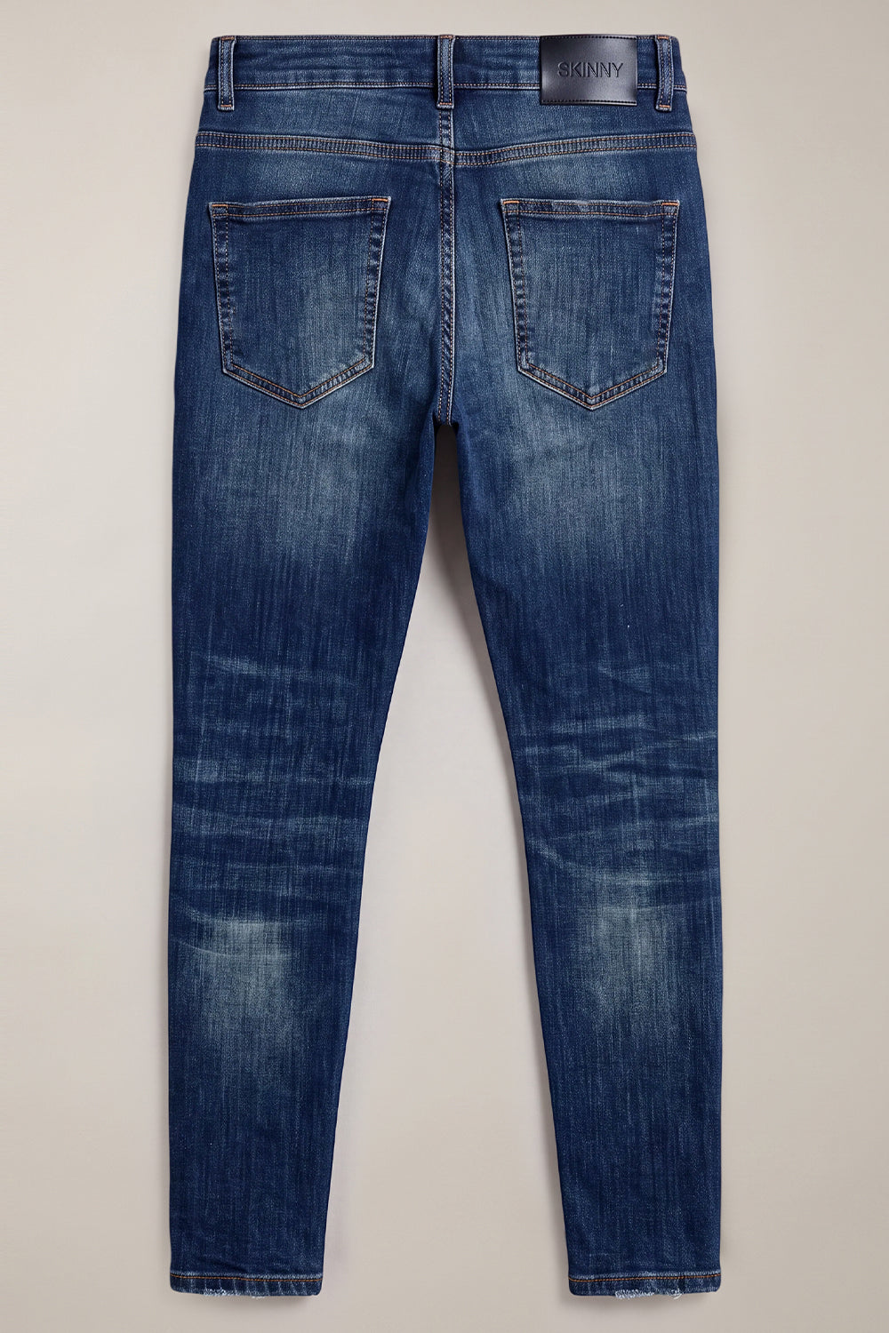Dunkelblaue Stretch-Sculpt-Skinny-Jeans für Herren