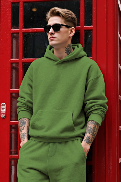 Herren-Pullover-Hoodie in Grün