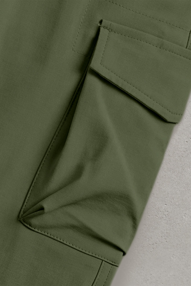 Schmale, klar geschnittene Cargohose für Herren