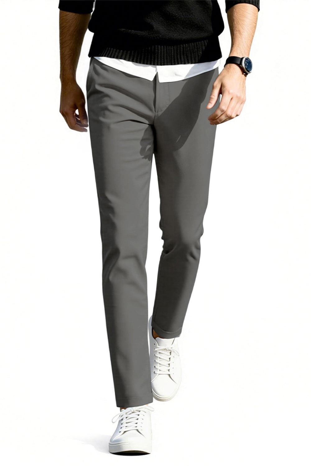 Men's Relaxed Fit Dress Pant - Grey