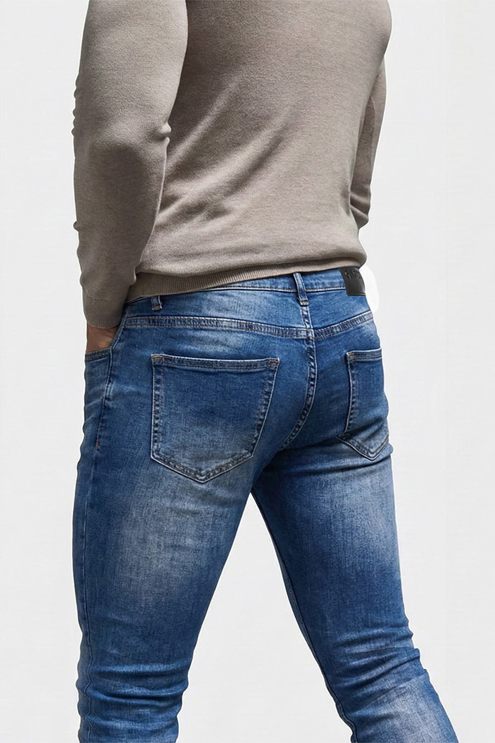 Men's Super Skinny Blue Jean