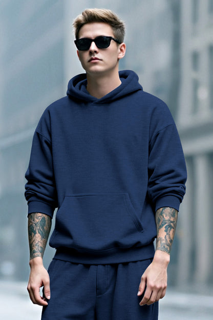 Herren-Pullover-Hoodie in Blau