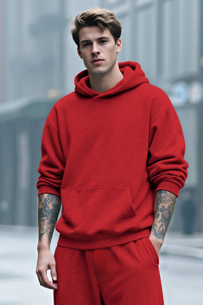 Sudadera con capucha para hombre - Roja