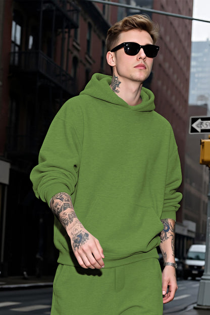 Herren-Pullover-Hoodie in Grün