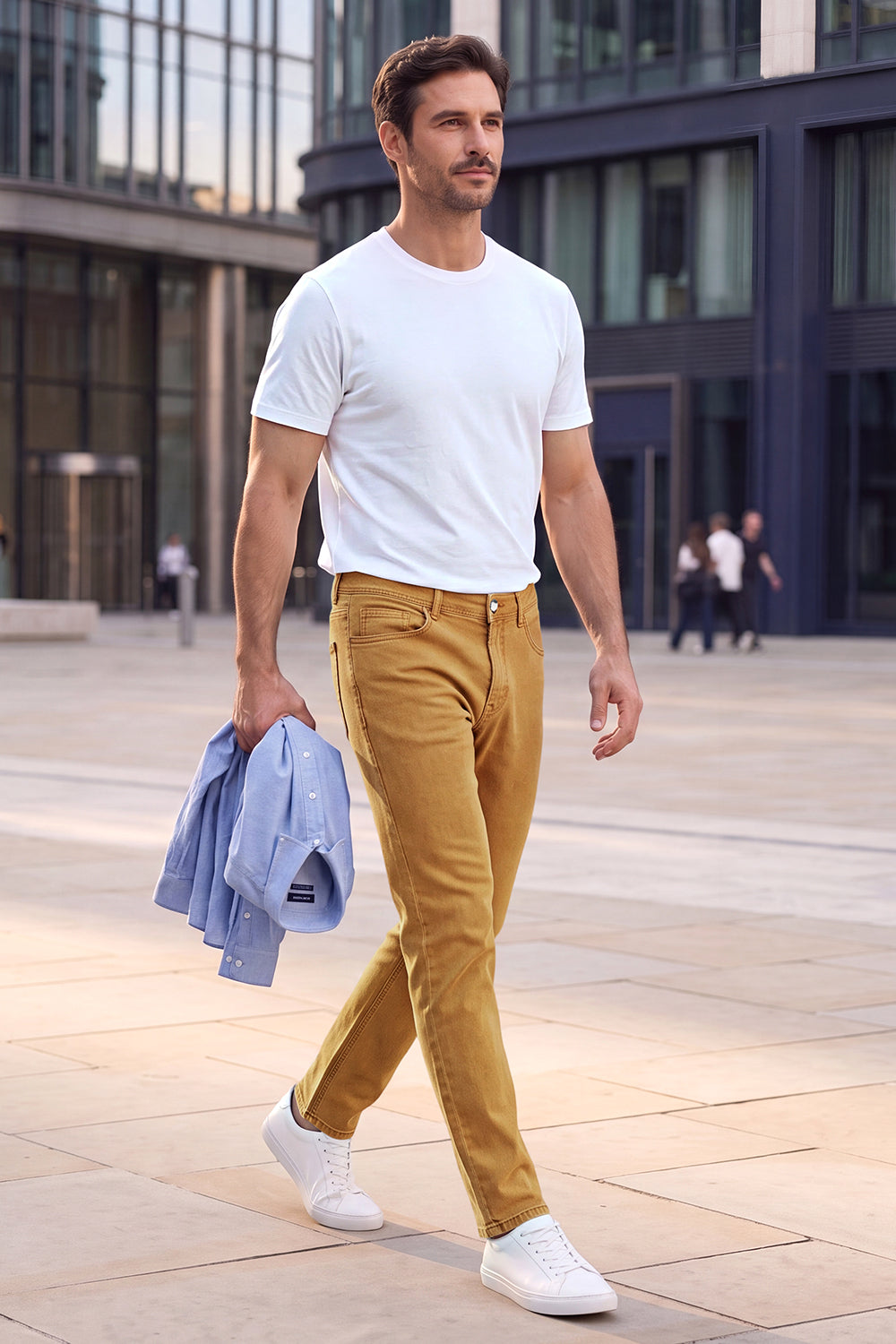 Men Stretch Denim Modern Slim Jean