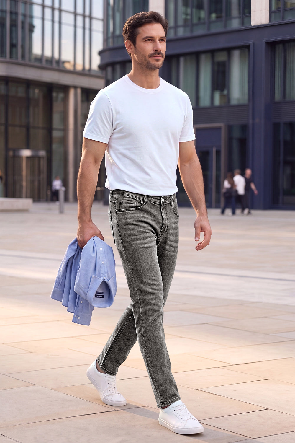 Men Stretch Denim Modern Slim Jean
