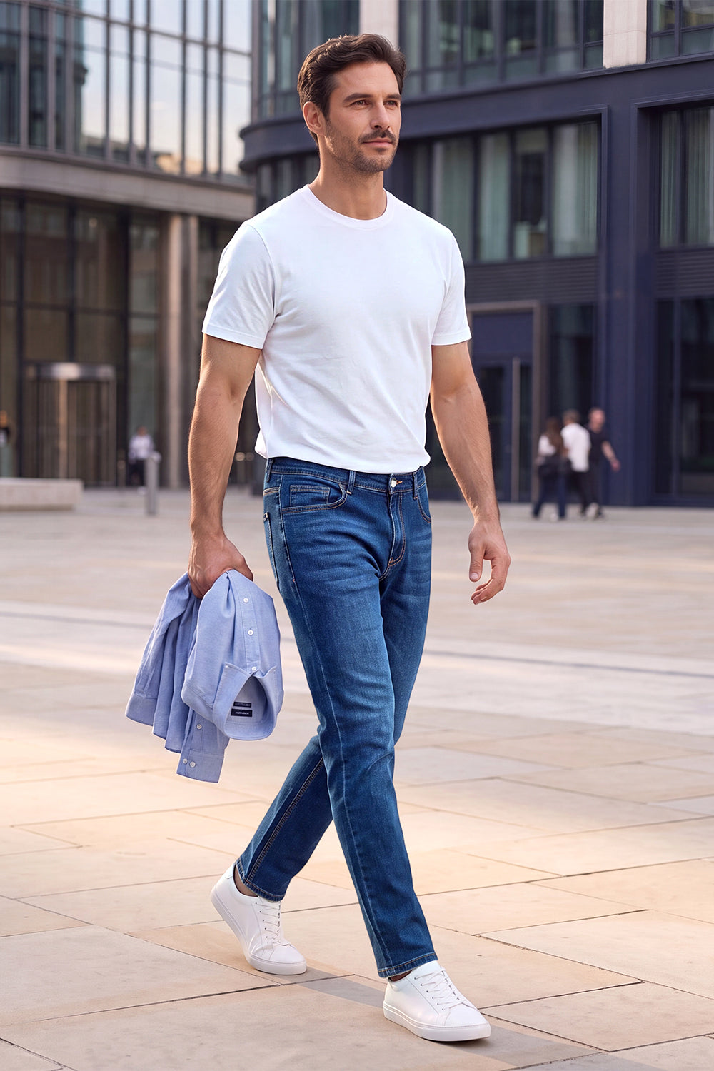 Men Stretch Denim Modern Slim Jean
