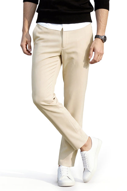 Men's Relaxed Fit Dress Pant - Beige