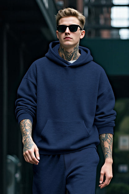Herren-Pullover-Hoodie in Blau