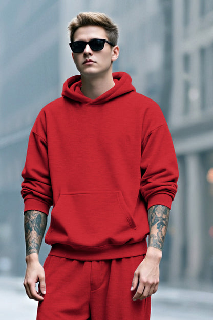 Sudadera con capucha para hombre - Roja