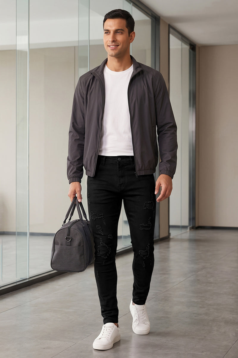 Men's Ripped Sculpt Skinny Jean - Black