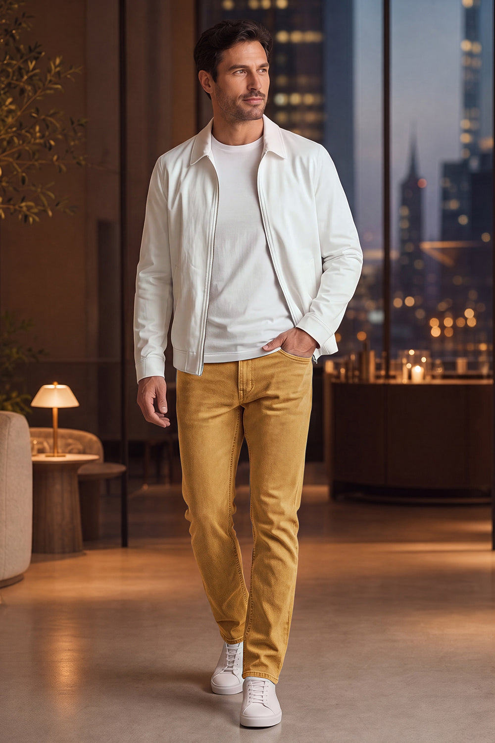 Men Stretch Denim Modern Slim Jean