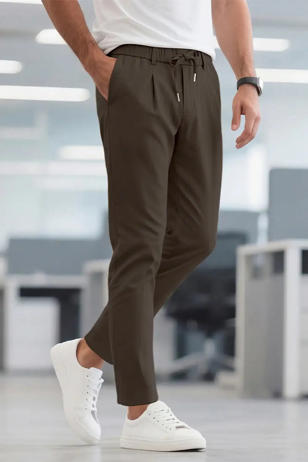 Men's Commuting 7*24 Business Pant - Dark Brown