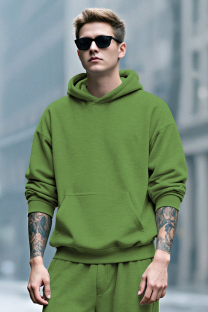 Herren-Pullover-Hoodie in Grün