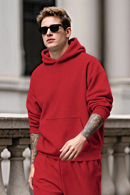 Sudadera con capucha para hombre - Roja