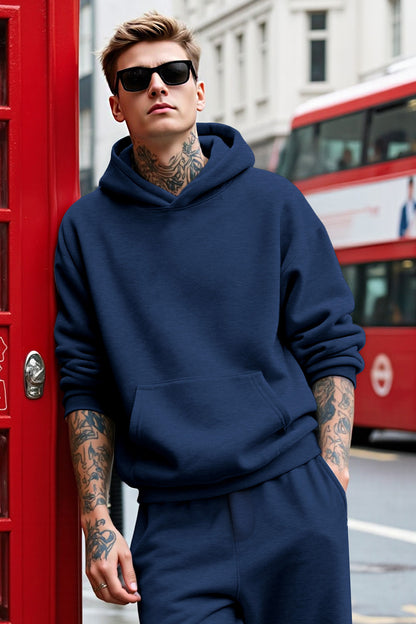 Herren-Pullover-Hoodie in Blau