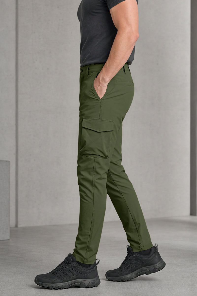 Schmale, klar geschnittene Cargohose für Herren