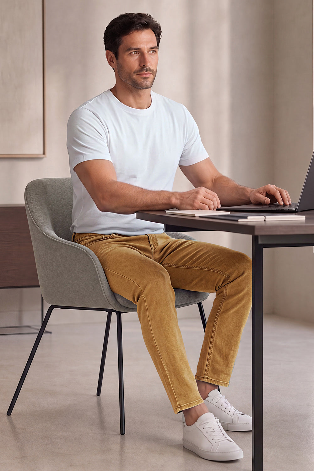 Men Stretch Denim Modern Slim Jean