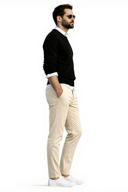 Men's Relaxed Fit Dress Pant - Beige