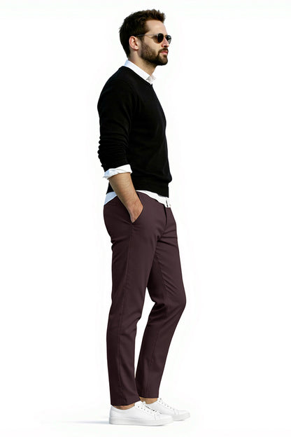 Men's Relaxed Fit Dress Pant - Brown