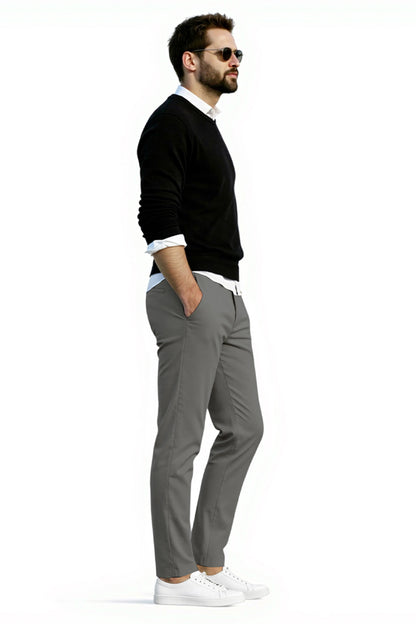 Men's Relaxed Fit Dress Pant - Grey