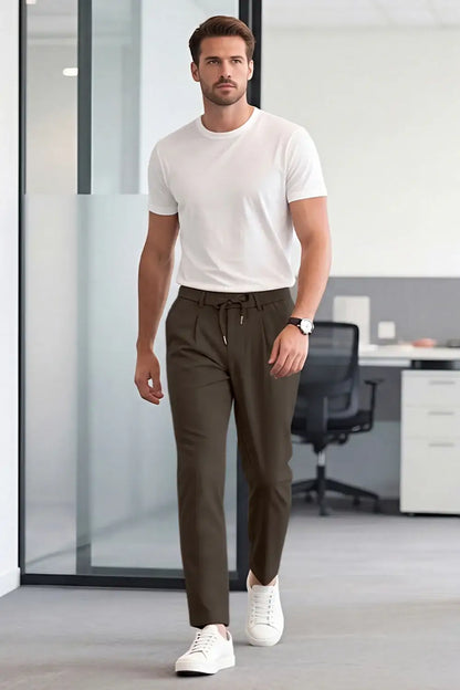 Men's Commuting 7*24 Business Pant - Dark Brown