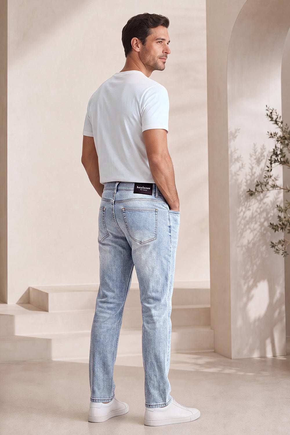 Men Stretch Denim Modern Slim Jean