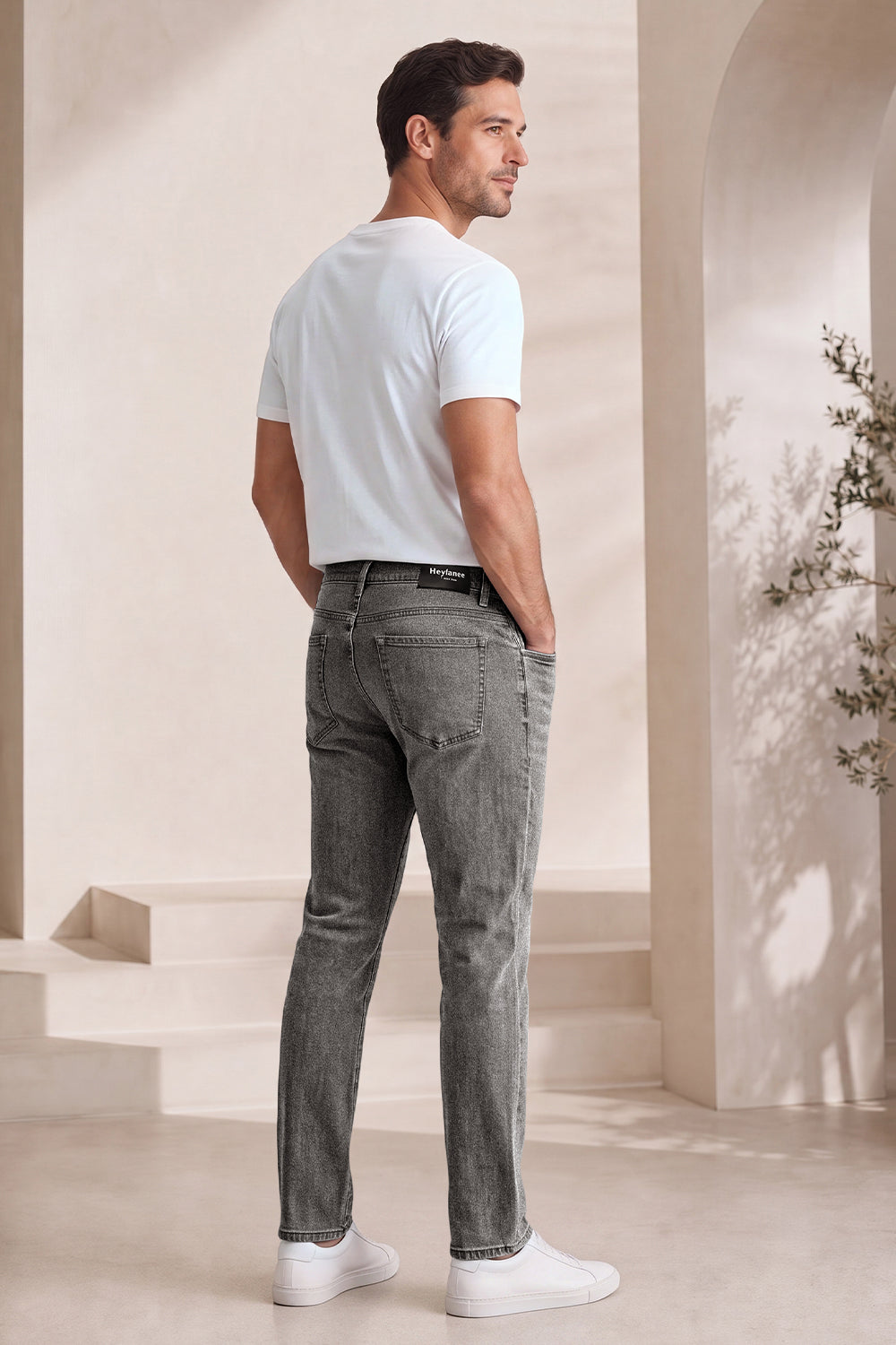 Men Stretch Denim Modern Slim Jean