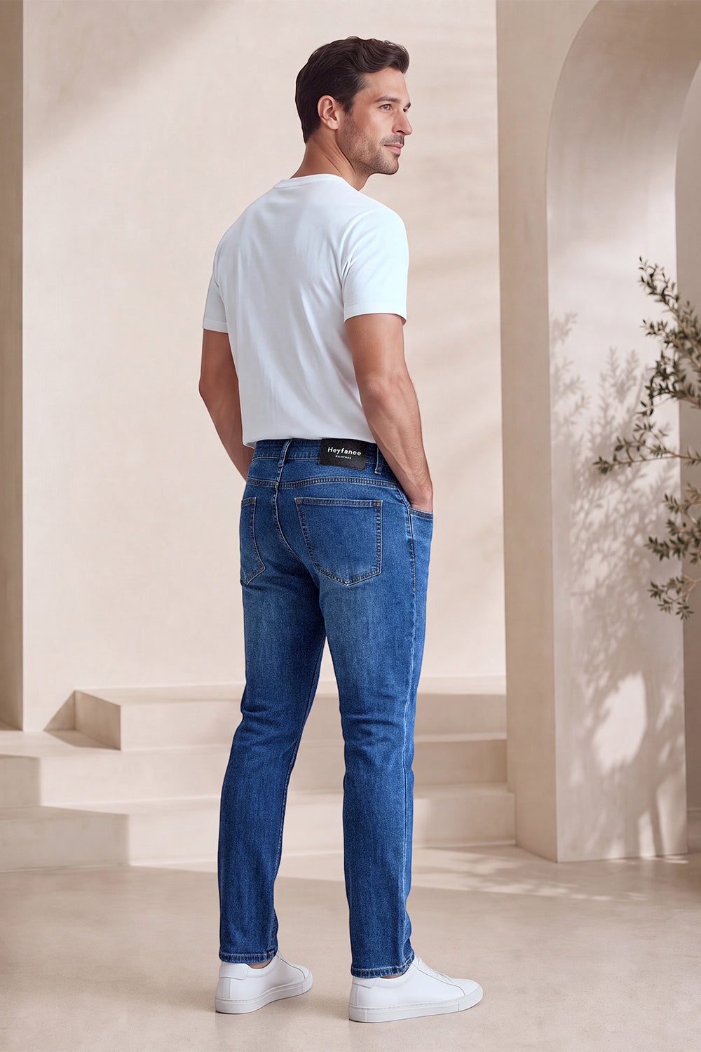 Men Stretch Denim Modern Slim Jean