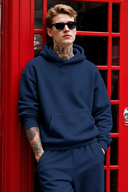 Herren-Pullover-Hoodie in Blau