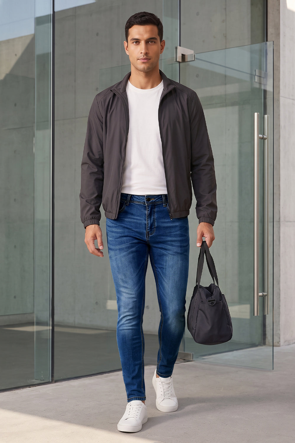 Dunkelblaue Sculpt-Skinny-Jeans für Herren