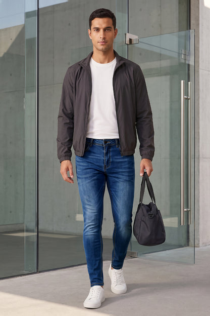 Dunkelblaue Sculpt-Skinny-Jeans für Herren