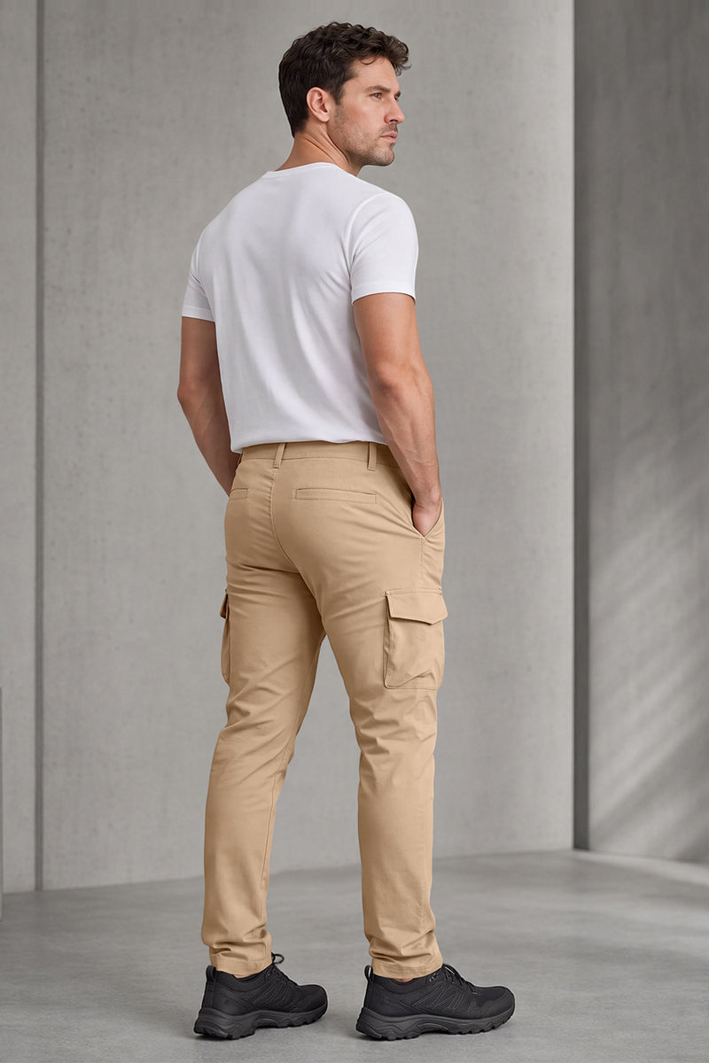 Schmale, klar geschnittene Cargohose für Herren