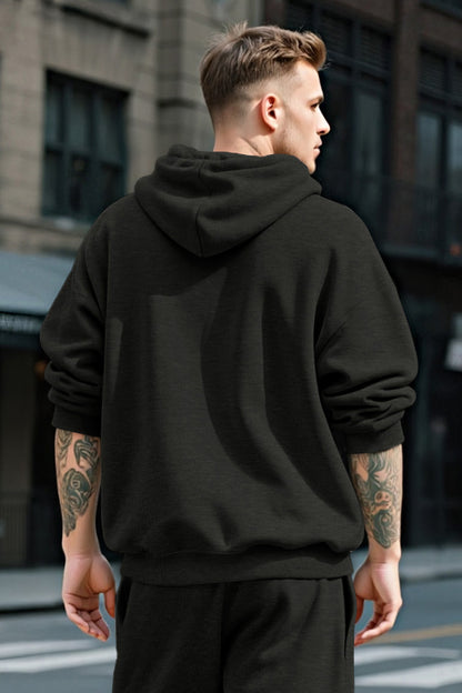 Herren-Pullover-Hoodie in Schwarz