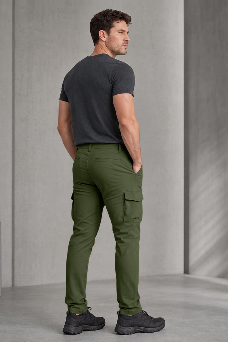 Schmale, klar geschnittene Cargohose für Herren