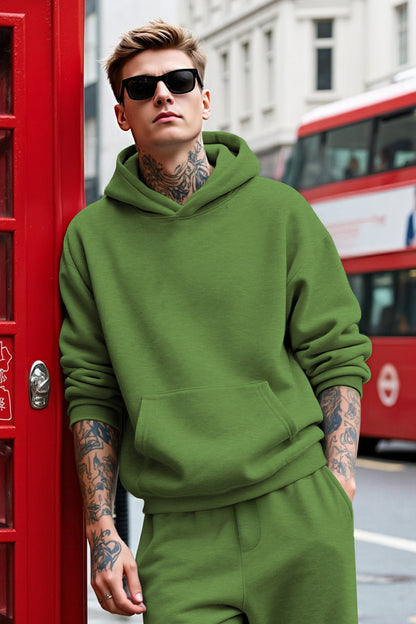 Herren-Pullover-Hoodie in Grün