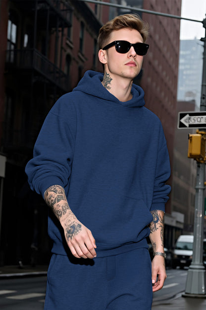 Herren-Pullover-Hoodie in Blau